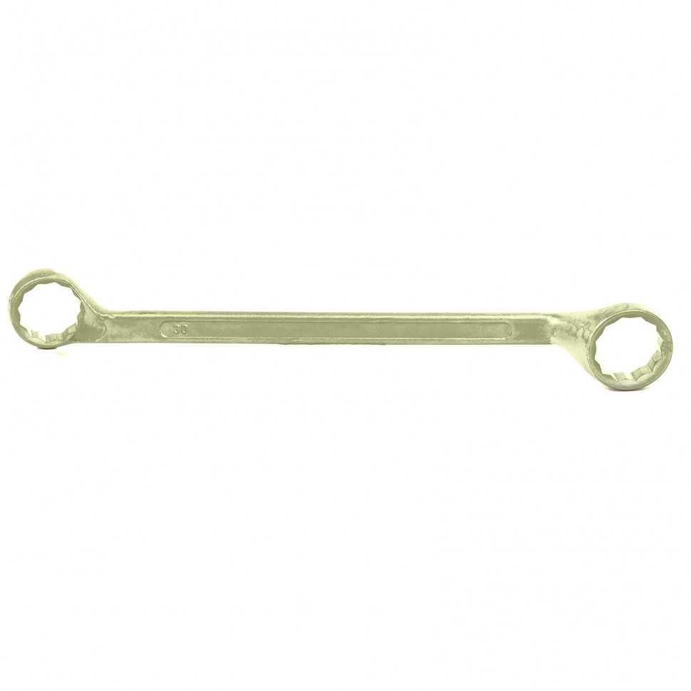 Ключ накидной, 30 х 32 мм, желтый цинк Сибртех Ключи накидные фото, изображение