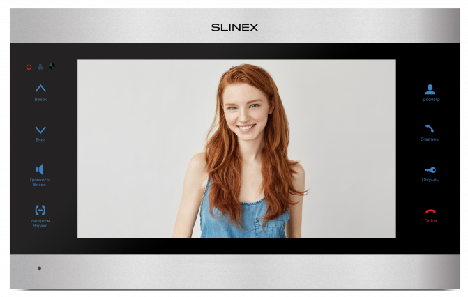 Slinex SL-10IPTHD Silver+Black Цветные видеодомофоны фото, изображение
