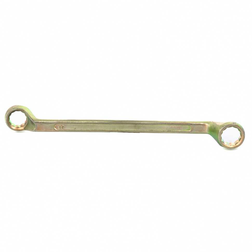 Ключ накидной, 17 х 19 мм, желтый цинк Сибртех Ключи накидные фото, изображение