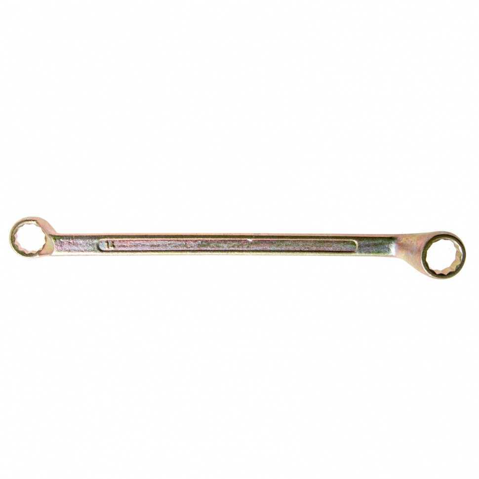 Ключ накидной, 14 х 15 мм, желтый цинк Сибртех Ключи накидные фото, изображение